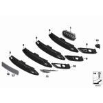 Kratka atrapa nerka ozdobna prawa BMW F45 F46 214 216 218 220 225 - 51137300544