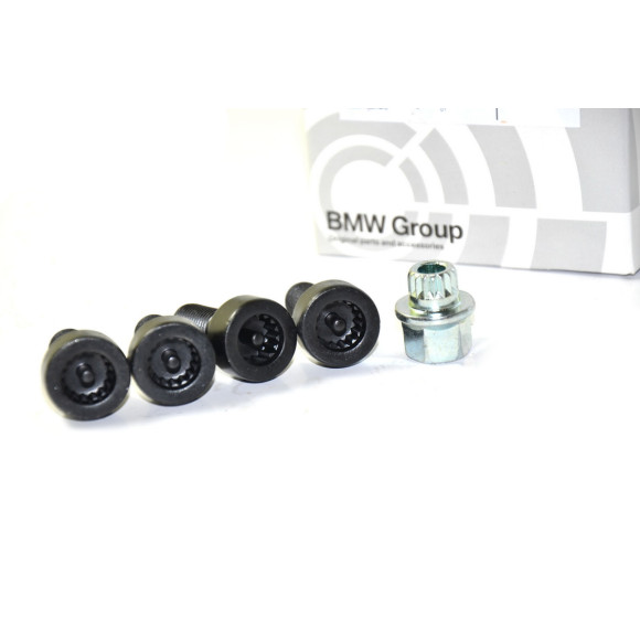 Kpl. śrub zabezpieczających do kół BMW E46 E60 E61 E90 E91 E92 E93 E87 E81 E63 E64 E30 -  36136786419