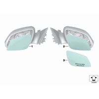 Wkład lusterka lewy BMW F20 F21 F22 F23 F30 F31 F32 F33 F34 F36 F87 I01 - 51167284999
