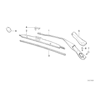 Wycieraczki komplet BMW E34 E32 520 525 530 535 540 M5 730 735 740 750 - 61619069198