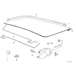 Uszczelka tylnej klapy BMW E24 628CSi 630CSi 633CSi 635CSi M635CSi M6 - 51241839125