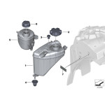 Korek zbiorniczka wyrównawczego BMW E70 E71 E81 E87 E90 E91 E92 E93 F01 F06 F07 F10 F12 F15 F20 F25 F30 F32 G11 - 17117639020