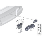 Przycisk mikroprzełącznik tylnej klapy BMW E60 E61 E70 X5 E71 X6 E82 E84 X1 E90 E91 E92 E93 - 51247118158