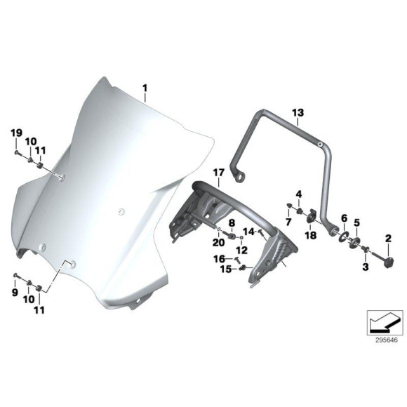 Końcówka gumowa BMW K02 K17 K21 K22 K23 K25 K255 K26 K27 K32 K49 K51 K52 K53 K54 K73 K75 K80 - 46638555101