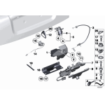 Zamek klapy pokrywy tył BMW E61 E65 E66 E72 - 51247197081