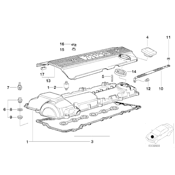 11120034108 Uszczelka pokrywy BMW E36 E39 E38 520 523 528 320 323 325 328 728 - 11120034108 - Części oryginalne BMW Łódź | Sklep internetowy BMW