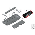 Komplet śrub zabezpieczających BMW F20 F07 F10 F11 F25 X3 E25 E70 X5 E71 X6 - 36136792851