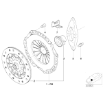 Komplet sprzęgła BMW E60 E61 530d M57N - 21207542523