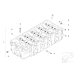 Śruba dwustronna głowicy BMW E28 E30 E36 E38 E39 E46 E53 X5 E60 E61 E65 E70 E83 X3 E87 E90 E91 - 11127791553