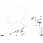 Przycisk otwierania klapy bagażnika BMW E81 E87 116d 116i 118d 118i 120i 130i - 51247207933
