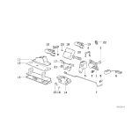 Zamek pokrywy bagażnika tył BMW E34 Touring 518 520 525 530 540 M5 - 51248120847