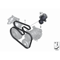 Koło pasowe wału BMW X1 E90 F07 F10 F20 F25 F30 114 116 118 120 316 318 320 520 518 - 11238512072