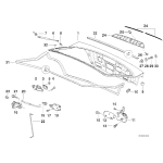 Zamek pokrywy bagażnika BMW E36 Compact 316 318 323 - 51248201784