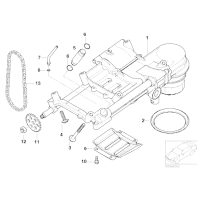 Łańcuch pompy oleju BMW X5 E60 E63 E65 540 550 4,4 4,8is 650 740 750 N62N - 11417527113