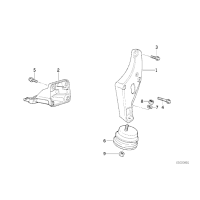 Poduszka silnika BMW E34 525td 525tds M51 Diesel - 11811139606