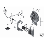 Klocki tył BMW F01 F10 F11 F06 F07 F13 518 520 525 528 530 535 550 730 740 750 640 650 - 34116851269