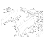 Tuleja poszycia BMW E46 E63 E64 E65 E83 E86 compact coupe 730 740 735 745 750 760 - 51257026135