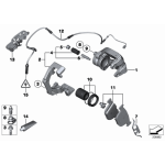 Klocki hamulcowe tył E65 - Oryginał BMW - 34216761285