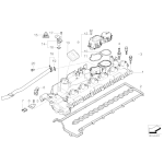 Odpowietrznik odma oleju BMW E60 E61 535d M57N - 11127794175
