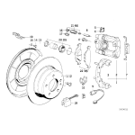Klocki hamulcowe tył BMW E30 E36 E32 E34 Z3 M3 730i 735i M5 - 34216761253