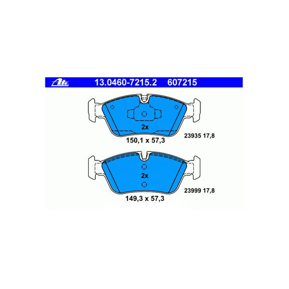Klocki hamulcowe przód E90 316i 318d 318i 320i