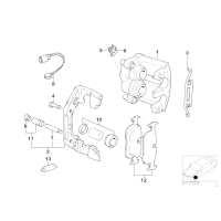 Klocki hamulcowe przód BMW E38 740d 750i 750iL Z8 - 34116761246