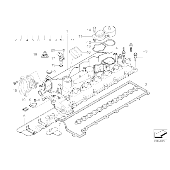 Odma odpowietrzenie skrzyni BMW E60 E65 X5 X6 E90 530d 525d 730d 325d 330d 3,0d - 11127794597