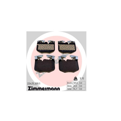 Klocki hamulcowe przód BMW G01 X3 G02 X4 G05 G06 X5 X6 G07 X7 G11 G12 G14 G15 G20 G21 G30 G31 G32 - 34116880734