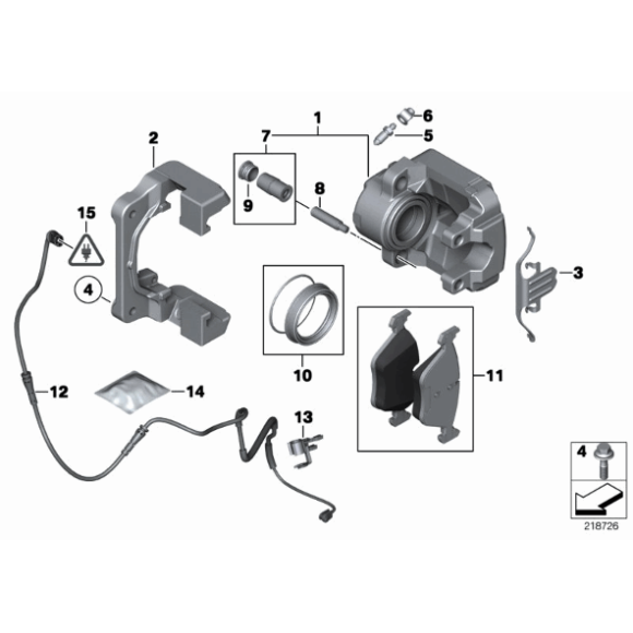 Klocki hamulcowe przód BMW F10 F10N F11 F11N 520d 520i 523i 518d 525d 528i 530i - 34116858047