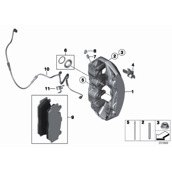 Klocki hamulcowe przód BMW F06 F10 M5 F12 F13 M6 - 34112284370
