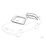Osłona elastyczna uszczelki szyby przód BMW E30 - 51311884401