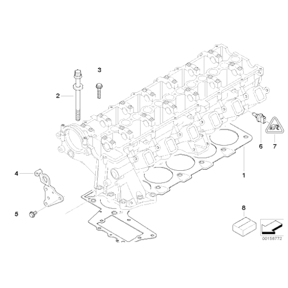 Śruby głowicy BMW E60 530d 525d E61 E63 635d E65 730d E70 35dX E83 3,0d E90 325d 330d 335d - 11127798532