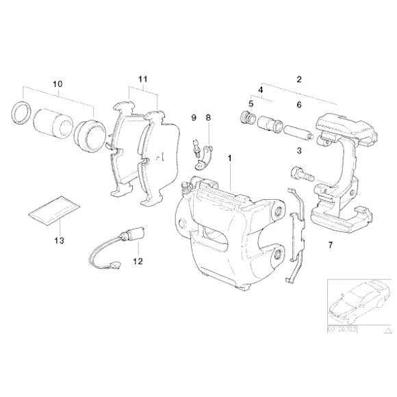 Klocki hamulcowe przód BMW E46 330d 330i 330xd 330xi E83 X3 2,0 2,5 3,0 1,8 - 34113404362