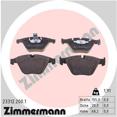 Klocki hamulcowe przód BMW E63 E63N E64 E64N 645Ci 650i 630i - 34116794913