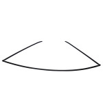 Uszczelka szyby tył górna BMW E36 sedan limousine 316 318 320 323 325 328 M3 - 51311977277