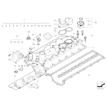 Separator oddzielacz oleju odmy BMW E46 E60 E65 X5 X3 3,0d M57N - 11127799366