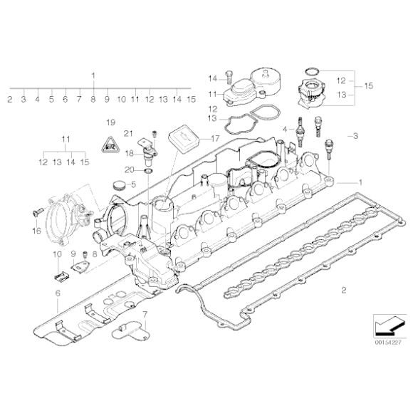 Separator oddzielacz oleju odmy BMW E46 E60 E65 X5 X3 3,0d M57N - 11127799366