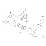 Klocki hamulcowe tył BMW E60 E61 E63 E64 - 34216763043