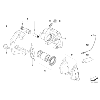 Klocki hamulcowe tył BMW E60 E61 E63 E64 - 34216763043