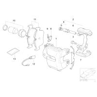 Klocki hamulcowe przód BMW E83N X3 3,0s.d - 34113427503