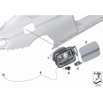 Klapka wlewu paliwa gruntowana BMW F32 F32N 418 420 425 428 430 435 440 - 51177286001