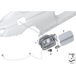 Klapka wlewu paliwa gruntowana BMW F32 F32N 418 420 425 428 430 435 440 - 51177286001