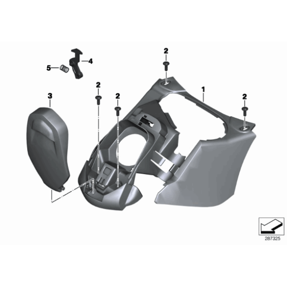 Klapka wlewu paliwa BMW K18 C600 Sport - 46637725169