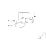 Lampa przeciwmgłowa halogen lewy BMW E39 Z3 520d 523i 525tds 528i 530d 540i M5 535i 525d 520i - 63178381977