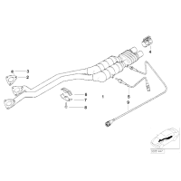 Uszczelka rury wydechowej BMW E36 E46 E38 E39 E34 - 18301716888