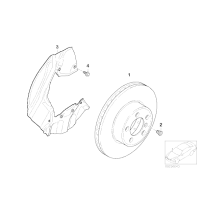 Tarcza hamulcowa przód BMW E65 E66 730i 730d 735i - 34116750265