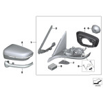 Kierunkowskaz lusterka lewego BMW F90 F91 F92 G11 G12 G14 G15 G16 G30 G31 G32 - 51167414651