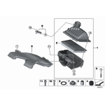 Kanał powietrza zasysanego BMW F39 X2 F45 F46 F48 X1 MINI F54 F55 F56 F57 F60 - 13717626564