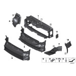 Kanał powietrza wlot hamulca lewy BMW F32 F33 F36 418 420 425 428 430 435 440 - 51747290611