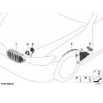 Kanał powietrza ściany bocznej wewnętrzny prawy BMW G30 G31 518 520 525 530 540 550 - 51137349592